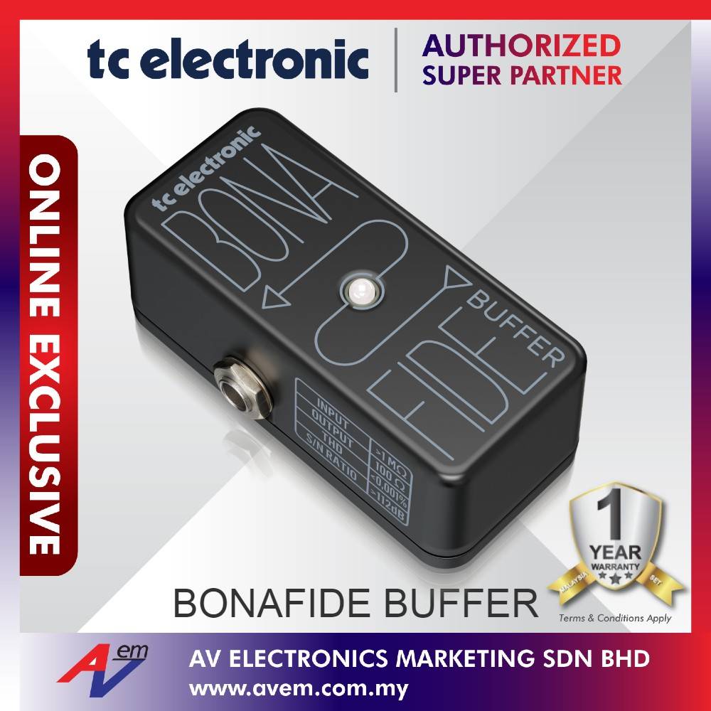 TC Electronic BONAFIDE BUFFER HighQuality Analog Buffer